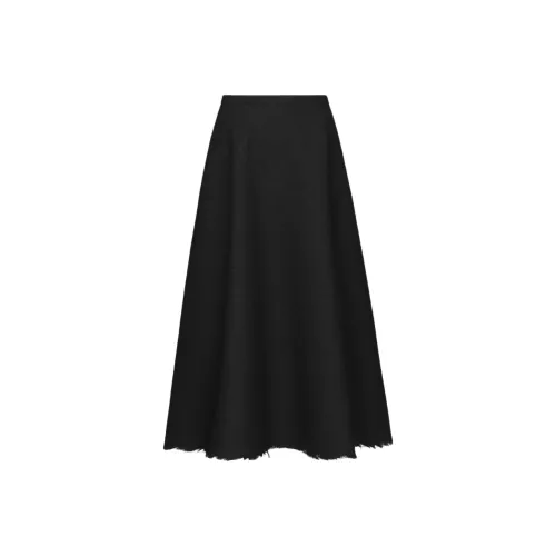 DIOR Черные Женские Повседневные Длинные Юбки