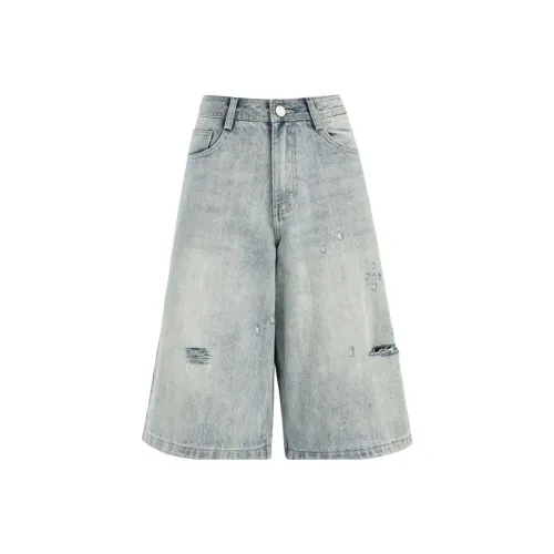 M JEANS STUDIOS 7 Джинсовые шорты Унисекс