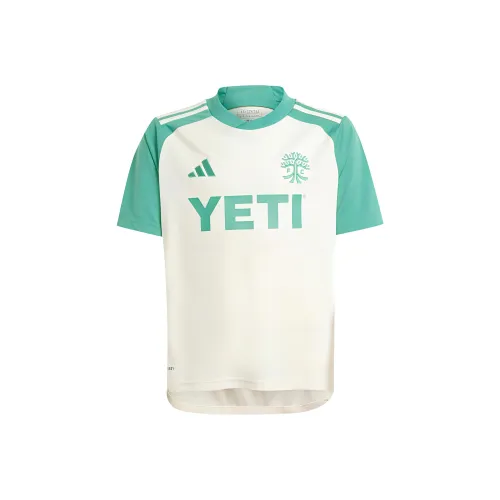Adidas T-рубашка Austin FC 24 25 гостевой джерси Kids сливочный для подростков