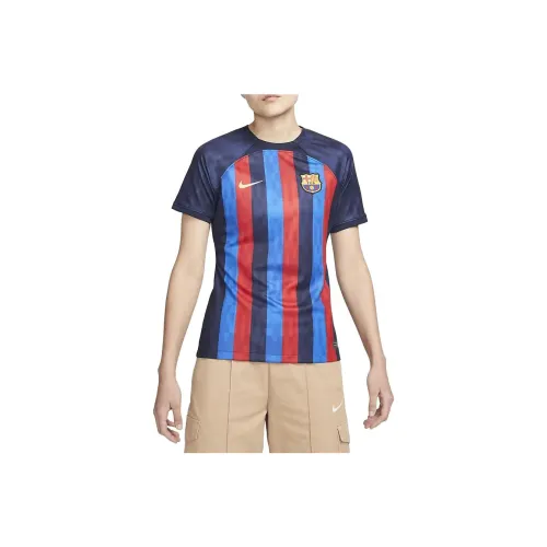 NIKE Королевский синий Женские Футбольные Джерси