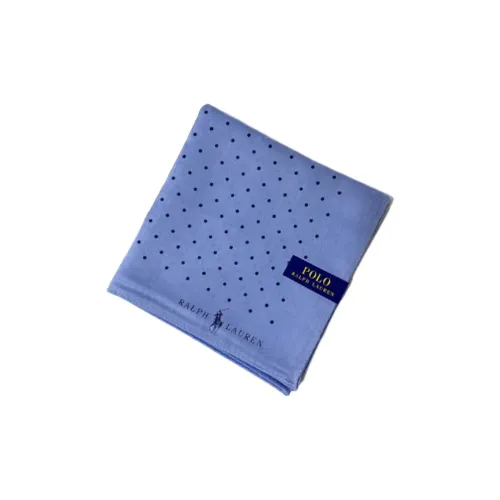 Шарфы из шелка Polo Ralph Lauren унисекс светлый синий