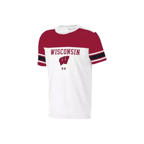 Under Armour Детская одежда Университет OF Wisconsin Madison T-рубашка Детская Белая