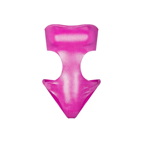 SKIMS Жидкость SHINE Плавание Без бретелей Cut OUT Монокини Ван-Пис Купальник Женские Lollipop Lollipop