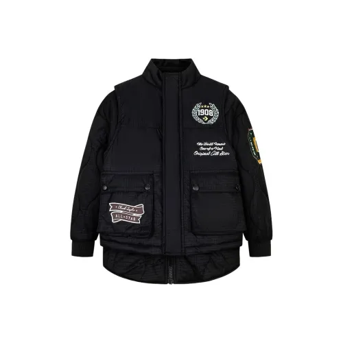 Конверс Хлопковый пуховик All Star 2 предмета комплект Глубокий черный Детский