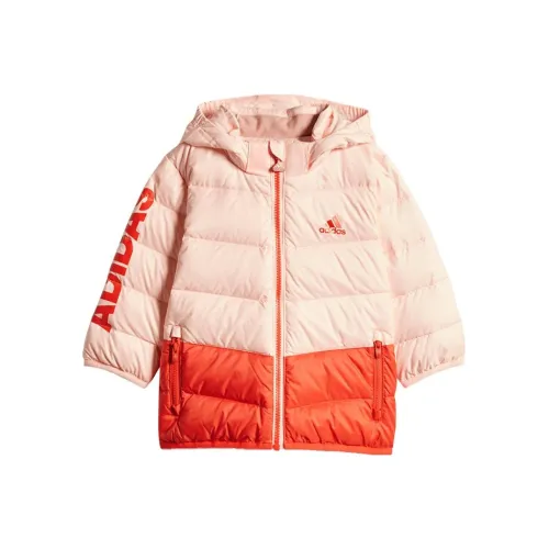 Adidas Пуховик Розовый Оранжевый для малышей и детей дошкольного возраста