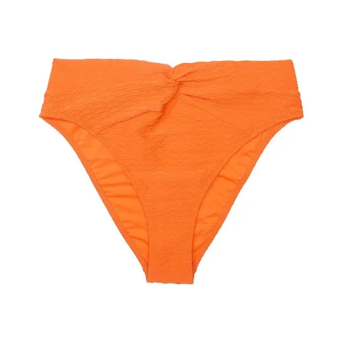 Victoria's Secret Розовый Mix Match Высокая Талия Твист Cheeky Бикини Низ SO Плавки Женские Светло-оранжевый