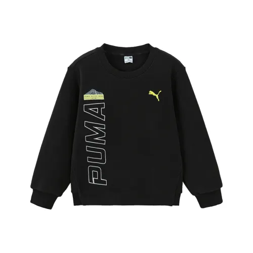 PUMA Свитшот Sportstyle Series Polar Fleece Crew Черный Детский