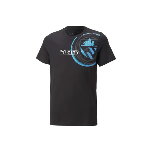PUMA Футболка FtblLegacy Manchester City Enfant ET Adolescent Футболка Детская Черная