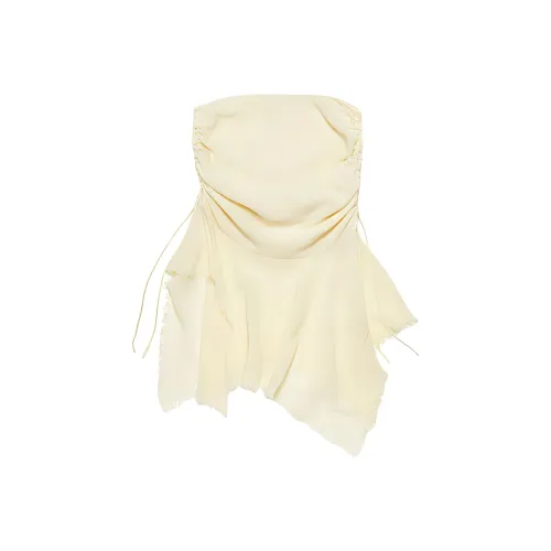 Acne Studios FW24 Повседневный Длинный Юбка Женская Теплый Белый