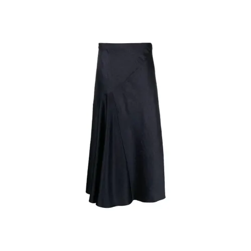 VINCE Повседневный Длинный Юбка Женские Черный