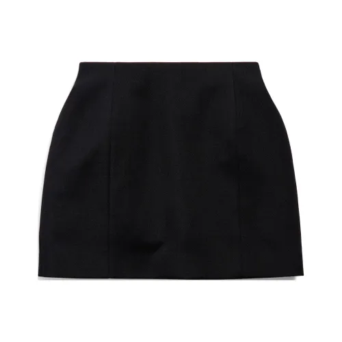 Balenciaga SS25 Повседневные короткие юбки обычный крой женский черный