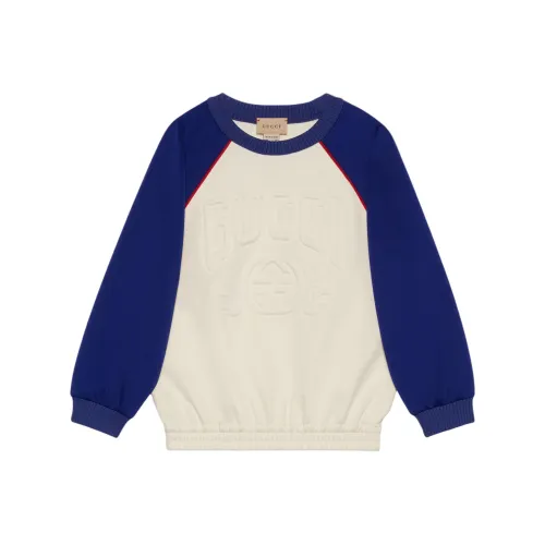 GUCCI Свитшот Chinese New Year SS24 Синий Белый Детский