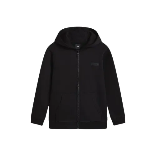 Vans Куртки Пальто Kids Core Basic Full ZIP Пуловер Толстовка Черный Подростки