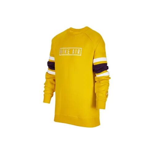 Nike Свитшот Air Желтый Черный Белый Подростки