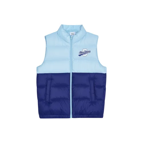 Skechers Kids Пуховый жилет Серый Синий Подростки