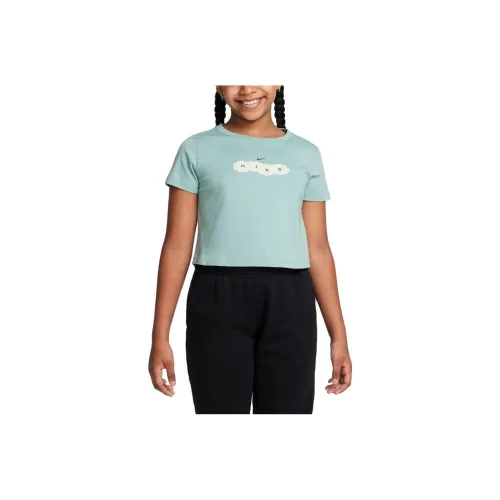 nike Sportwear Tee Crop T Рубашка Детская Зеленая