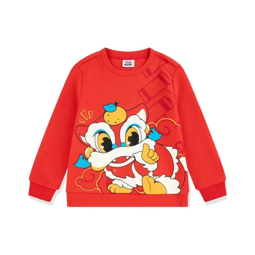 QIAODAN Толстовка New Life Красная для детей 3-7 лет