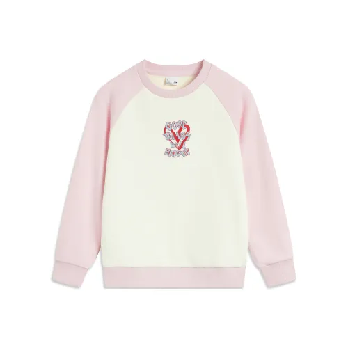 LINING YOUNG Свитшот Sportlife Экрю Персиково-розовый