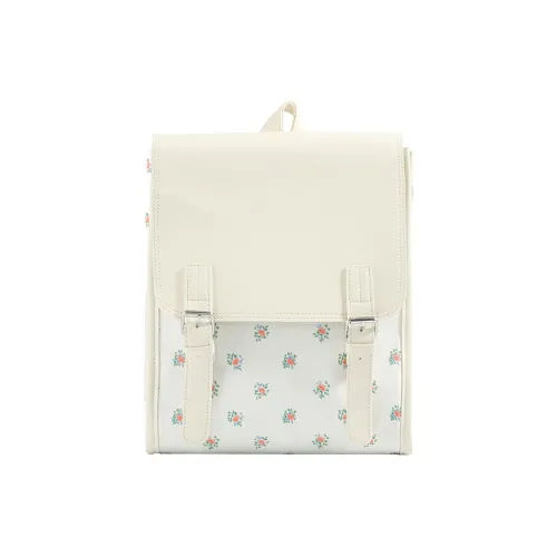 Parker Bear ПУ (полиуретан) Рюкзак Унисекс Экрю Синий