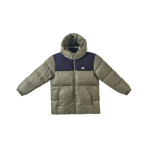 New Balance совместный пуховик зеленый для подростков