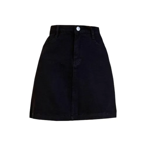 Concubine Zhu Джинсовые короткие юбки Женские Черный