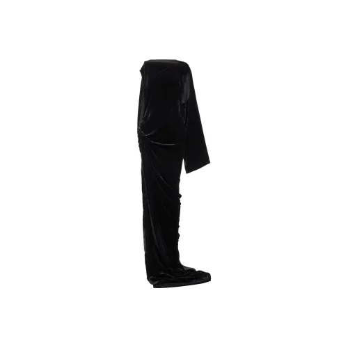 RICK OWENS Черное Женское Вечернее Платье