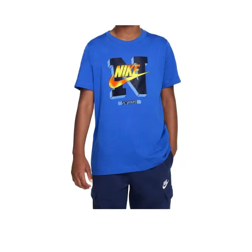 nike Big Детская футболка T-Shirt Королевский синий Подростки