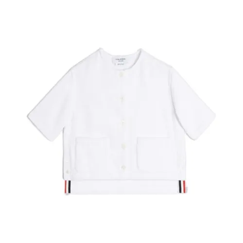 THOM BROWNE Белые Детские Рубашки