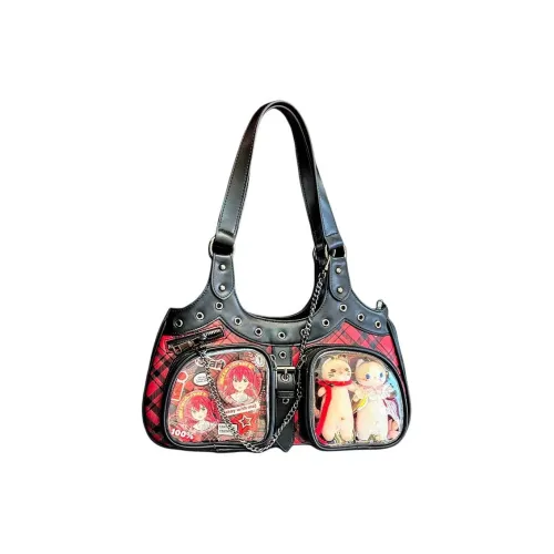 BANANA GUAVA ПУ (полиуретан) Сумка Стандартная Женская Красная Черная