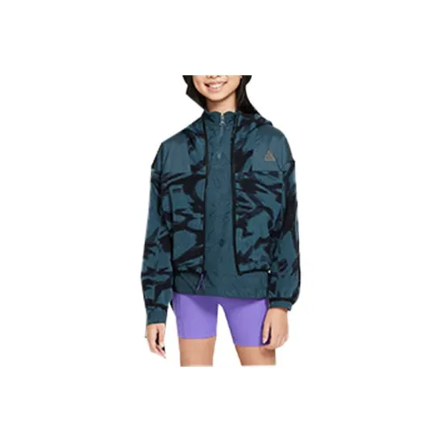 nike Детский Full Zip Hoodie Куртки Пальто Темно-синий Синий Детский