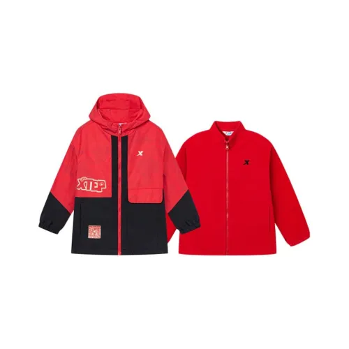 XTEP Куртка 2 предмета Набор Драгоценный камень Алмазно-красный Детский Возраст 3-7 лет