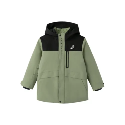 Asics Пуховик Армейский зеленый Подростки