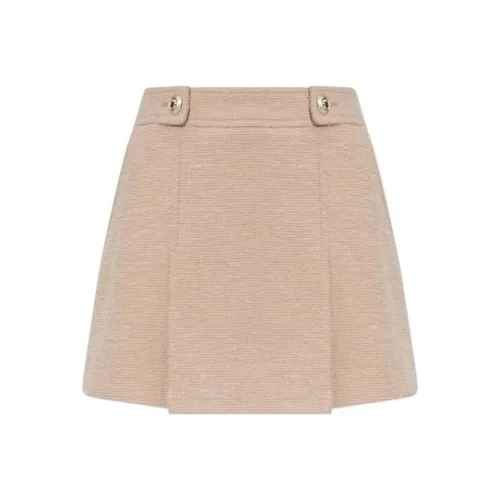 TF Повседневные короткие юбки Женские Бежевый