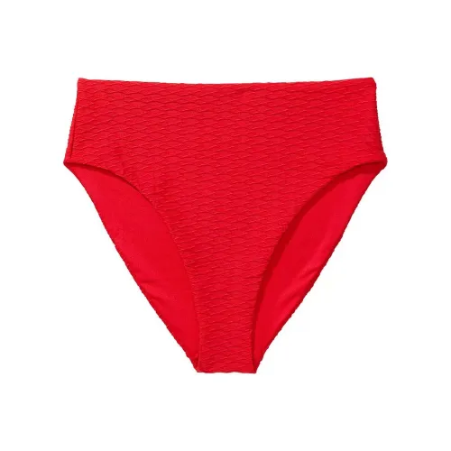 Victoria's Secret Розовый Mix Match Высокая Талия Full Coverage Бикини Низ Размер L Плавки Женские Красный