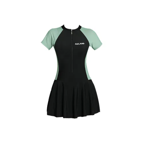 Hao Zhilang Черный Женские Ван-Пис Купальники