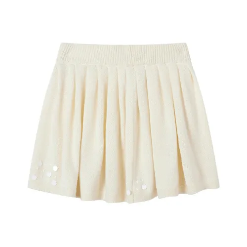 Ouyang Повседневные короткие юбки Женские Белые Абрикос