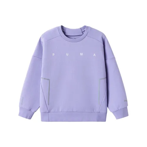 PUMA Свитшот Розовый Фиолетовый Подростки