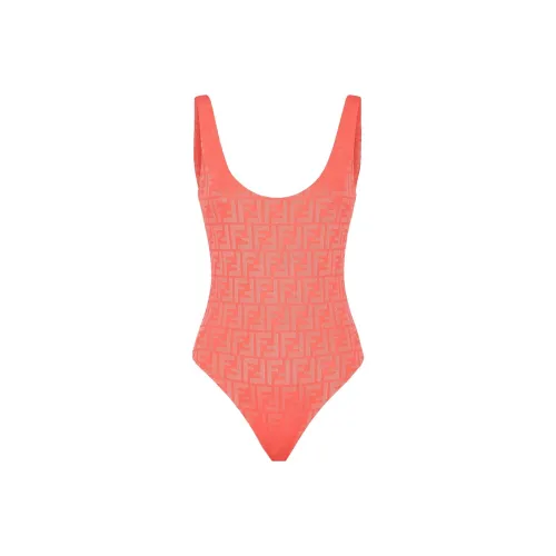 FENDI SS23 Ван-Пис Купальник Женский Розовый