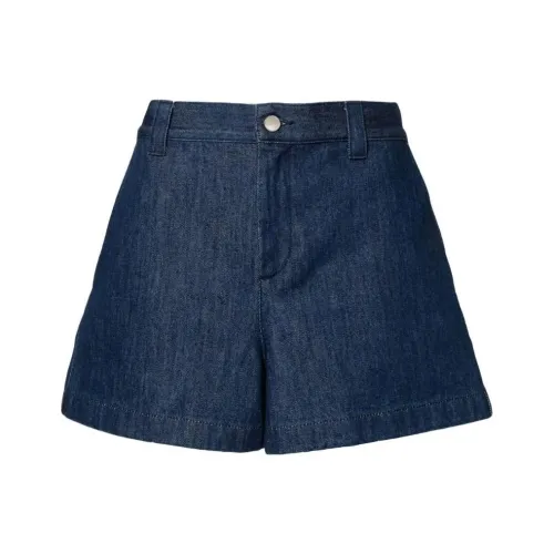 GUCCI Джинсовые шорты с застежкой Horsebit женские синие