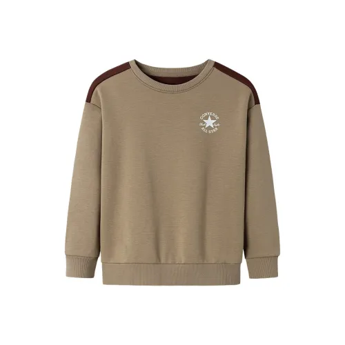 Converse Свитшот Кофейный Коричневый Подростки