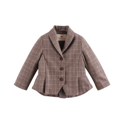 MARC&JANIE Светло-коричневый Клетчатый Детские Костюмы и пиджаки