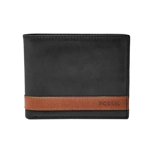 FOSSIL Кожа Кошелек Мужской Черный