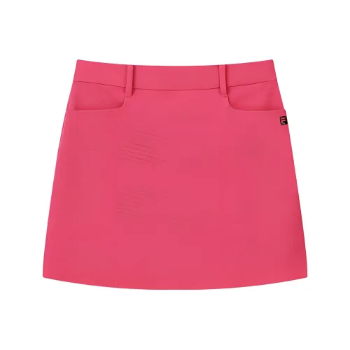 FILA GOLF серия Повседневные короткие юбки Женские Персиково-сливовый Розовый