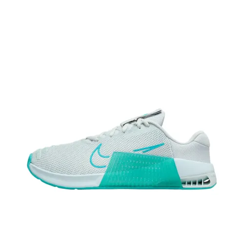 Nike Metcon 9 Дышащие Низкие Беговые Кроссовки Женские Синие Зеленые