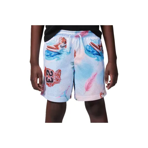 nike Dri Fit Шорты Дети Возраст 3-7 лет Белый Синий