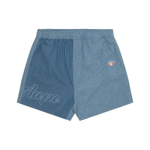 Aape SS24 Джинсовые шорты Женские Blue