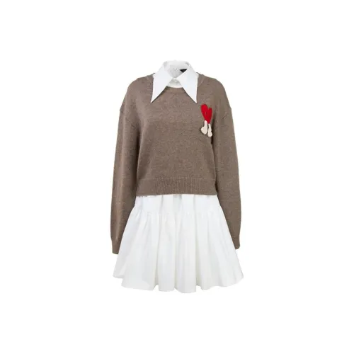 AIVEI Комплект с юбкой Женские Какао-коричневый