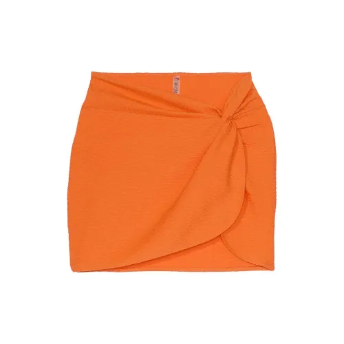 Victoria's Secret Мини Саронг COVER UP Sunny Оранжевые Платья и Юбки для Пляжа Женские Солнечно-оранжевый
