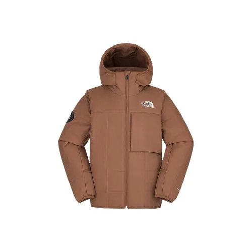 The North Face Хлопковый пуховик Латте коричневый для детей 3-7 лет