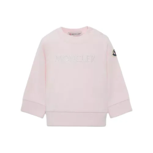 MONCLER Свитшот Детская одежда Embroidered Logo Свитшот Розовый Infant And Toddler
